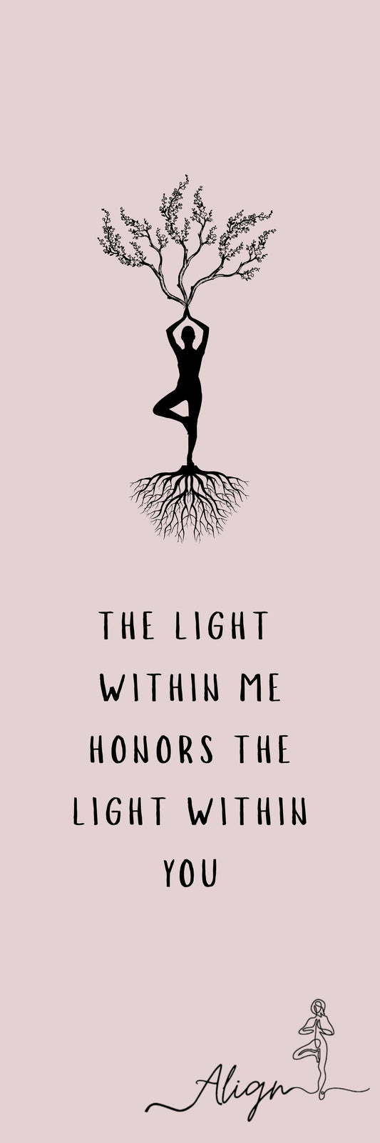 Rooted Balance Yoga Mat – Grounded in Light & Growth